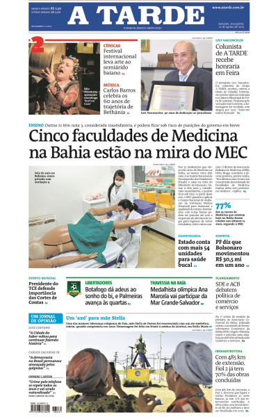 A TARDE - Edição de 22 de Agosto de 2025