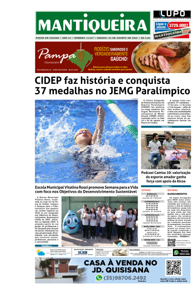 Mantiqueira - Edição de 26 de Agosto de 2025