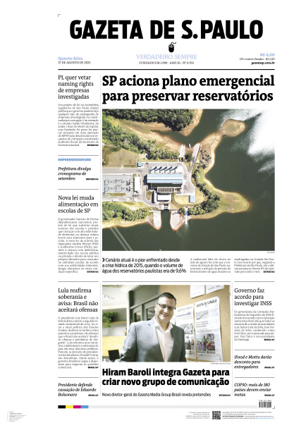 Gazeta de S. Paulo - Edição de 27 de Agosto de 2025