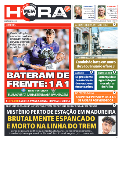 MEIA HORA - Edição de 28 de Agosto de 2025