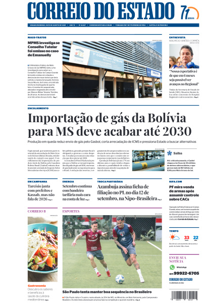 Correio do Estado - Edição de 31 de Agosto de 2025