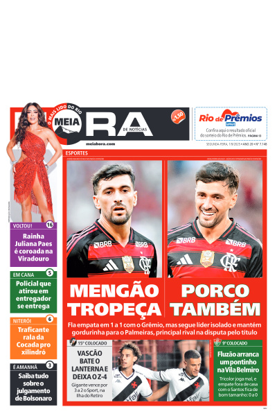 MEIA HORA - Edição de 01 de Setembro de 2025