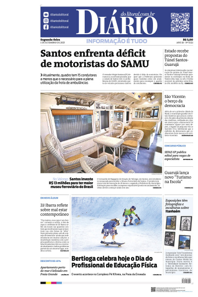 Diário do Litoral – Edição de 01 de Setembro de 2025