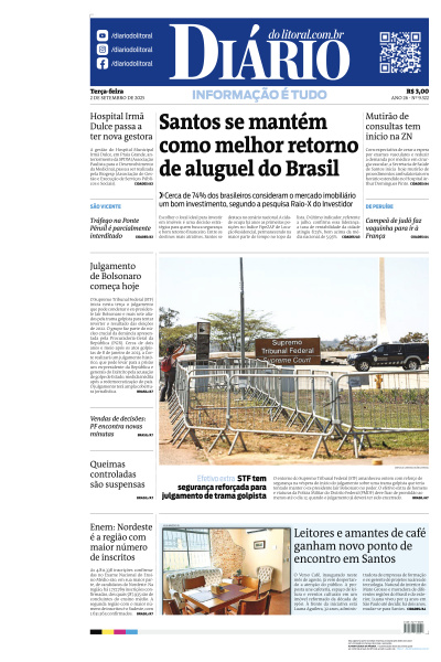 Diário do Litoral - Edição de 02 de Setembro de 2025