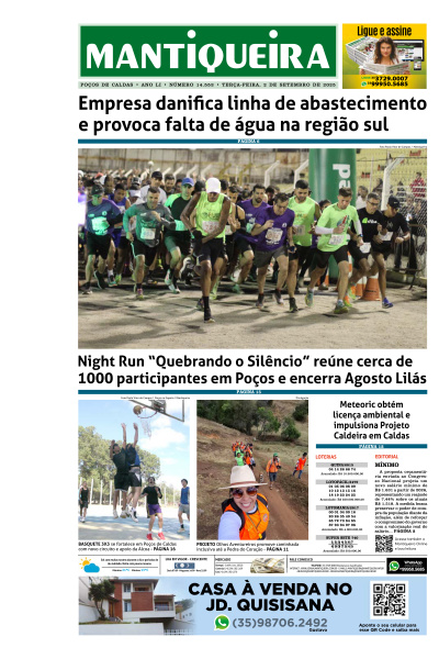 Mantiqueira - Edição de 02 de Setembro de 2025