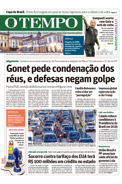 O TEMPO - Edição de 3 de Setembro de 2025