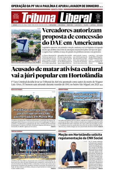 Tribuna Liberal - Edição de 3 de Setembro de 2025