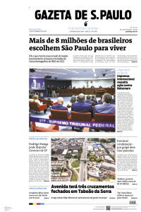 Gazeta de S. Paulo - Edição de 03 de Setembro de 2025