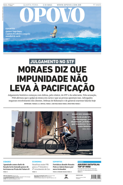 O POVO - Edição de 03 de Setembro de 2025