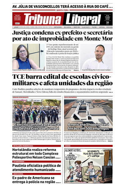 Tribuna Liberal - Edição de 4 de Setembro de 2025