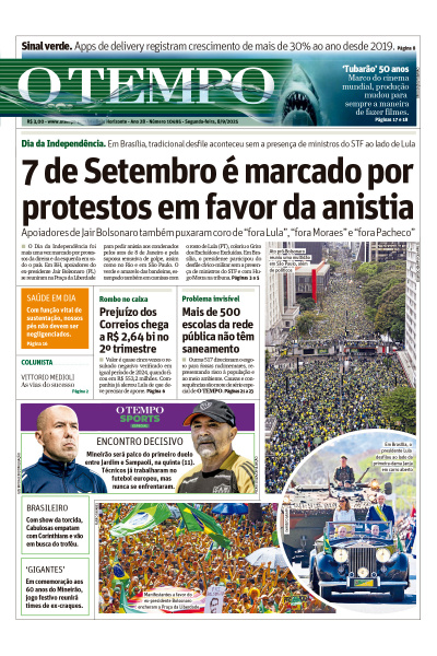 O TEMPO - Edição de 8 de Setembro de 2025