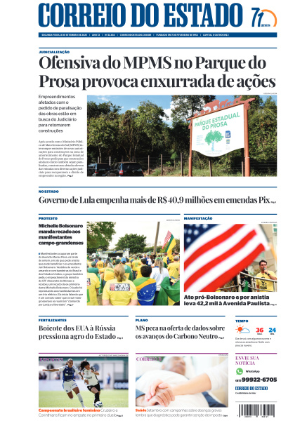 Correio do Estado - Edição de 08 de Setembro de 2025