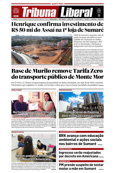Tribuna Liberal - Edição de 10 de Setembro de 2025