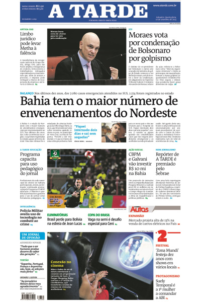 A TARDE - Edição de 10 de Setembro de 2025