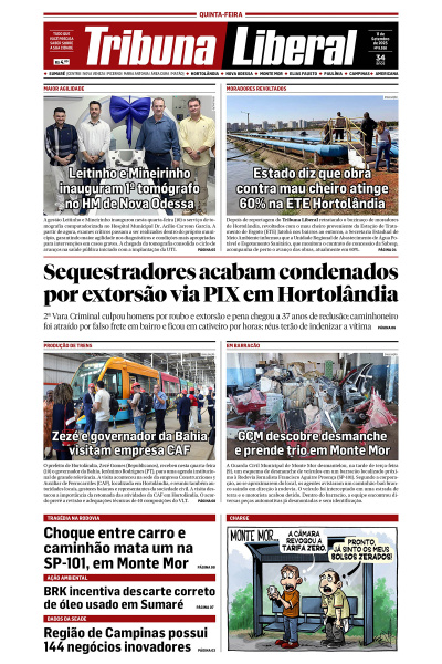 Tribuna Liberal - Edição de 10 de Setembro de 2025