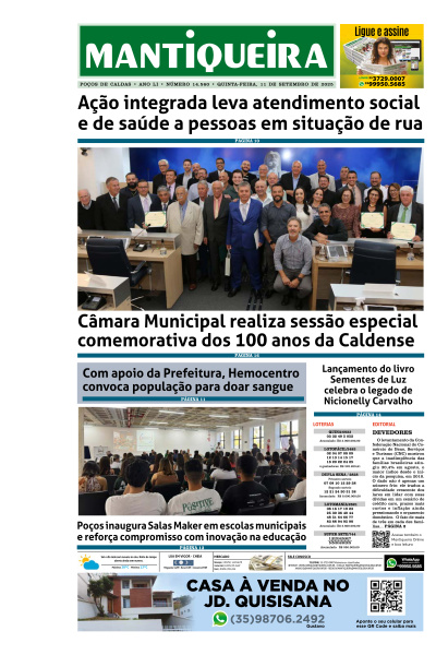 Mantiqueira - Edição de 11 de Setembro de 2025