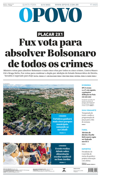 O POVO - Edição de 11 de Setembro de 2025