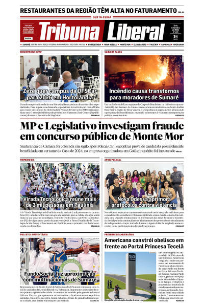 Tribuna Liberal - Edição de 12 de Setembro de 2025