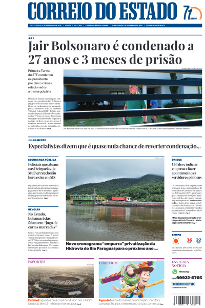 Correio do Estado - Edição de 12 de Setembro de 2025