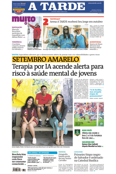 A TARDE - Edição de 14 de Setembro de 2025
