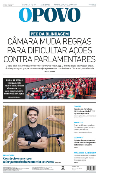 O POVO - Edição de 17 de Setembro de 2025