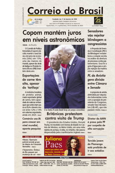 Correio do Brasil - Edição de 18 de Setembro de 2025