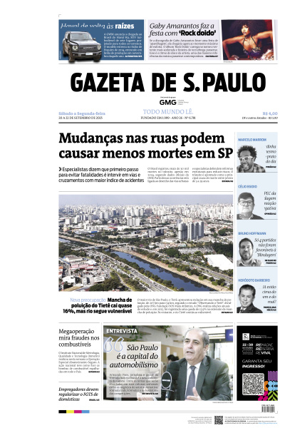 Gazeta de S. Paulo - Edição de 21 de Setembro de 2025