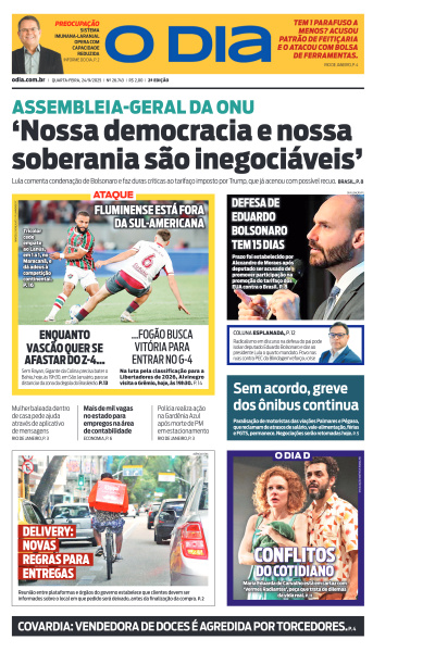 O DIA - Edição de 24 de Setembro de 2025