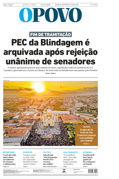 O POVO - Edição de 25 de Setembro de 2025