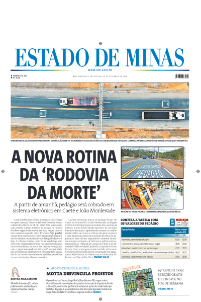 Estado de Minas - Edição de 26 de Setembro de 2025