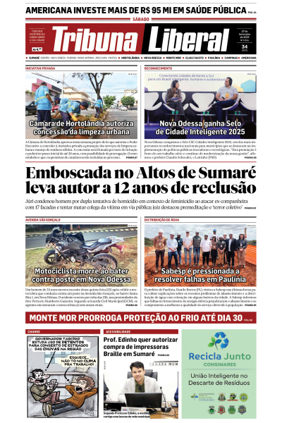 Tribuna Liberal - Edição de 27 de Setembro de 2025