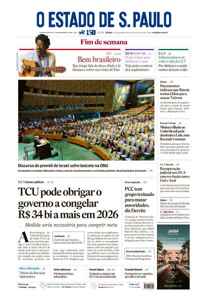 Estadão - Edição de 27 de Setembro de 2025