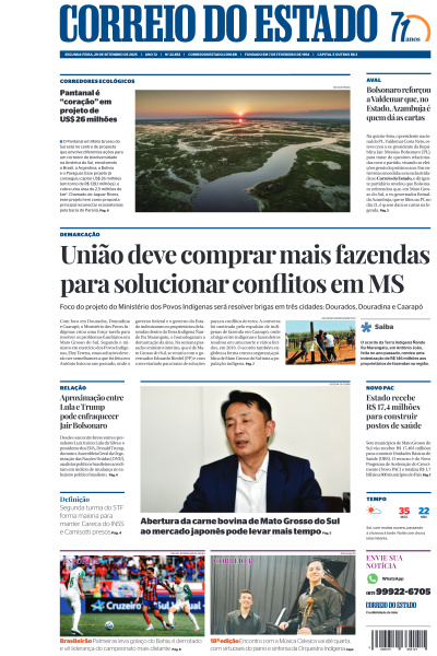 Correio do Estado - Edição de 29 de Setembro de 2025