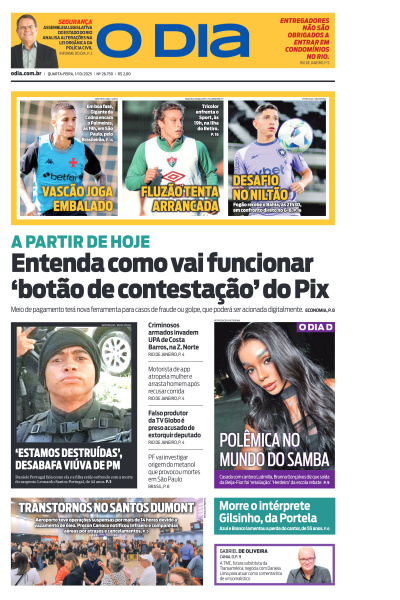 O DIA - Edição de 01 de Outubro de 2025