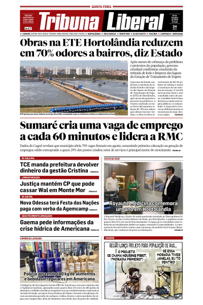 Tribuna Liberal - Edição de 2 de Outubro de 2025