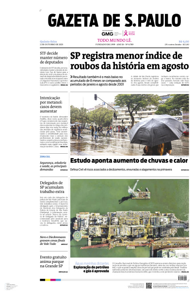 Gazeta de S. Paulo - Edição de 02 de Outubro de 2025