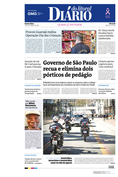 Diário do Litoral - Edição de 03 de Outubro de 2025