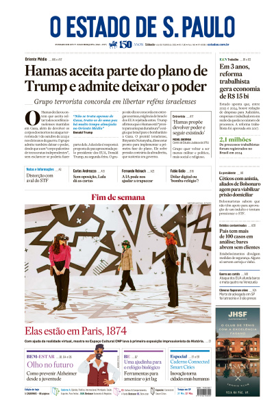 Estadão - Edição de 04 de Outubro de 2025