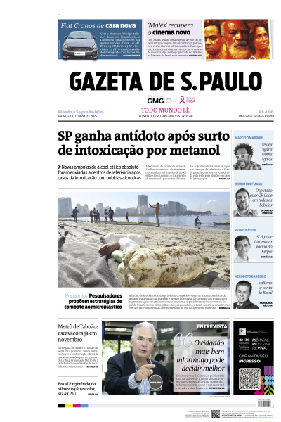 Gazeta de S. Paulo - Edição de 04 de Outubro de 2025