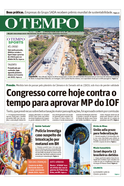 O TEMPO - Edição de 8 de Outubro de 2025