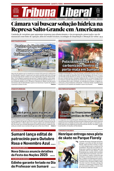 Tribuna Liberal - Edição de 8 de Outubro de 2025