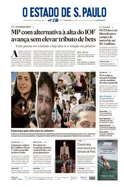 Estadão - Edição de 08 de Outubro de 2025