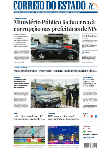 Correio do Estado - Edição de 08 de Outubro de 2025