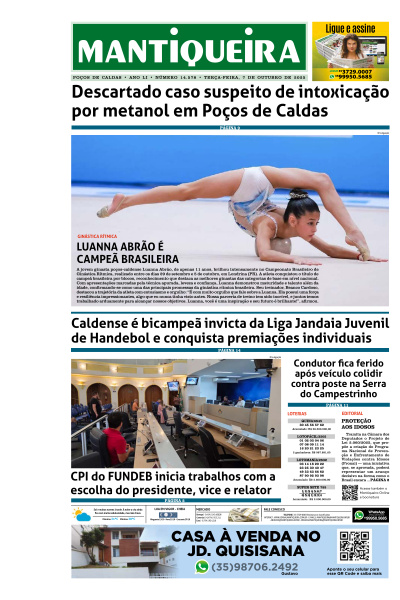 Mantiqueira - Edição de 08 de Outubro de 2025