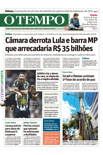 O TEMPO - Edição de 9 de Outubro de 2025