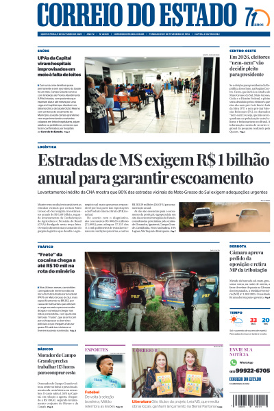 Correio do Estado - Edição de 09 de Outubro de 2025