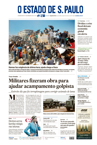 Estadão - Edição de 13 de Outubro de 2025