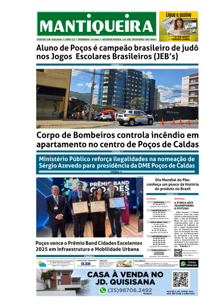 Mantiqueira - Edição de 16 de Outubro de 2025
