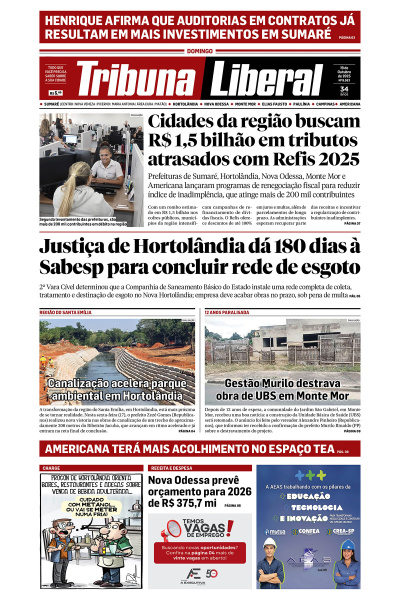 Tribuna Liberal - Edição de 19 de Outubro de 2025
