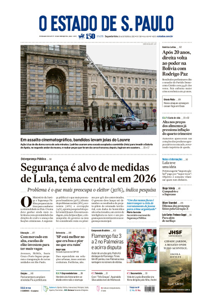 Estadão - Edição de 20 de Outubro de 2025